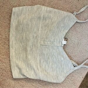 Garage Light Gray Crop Top